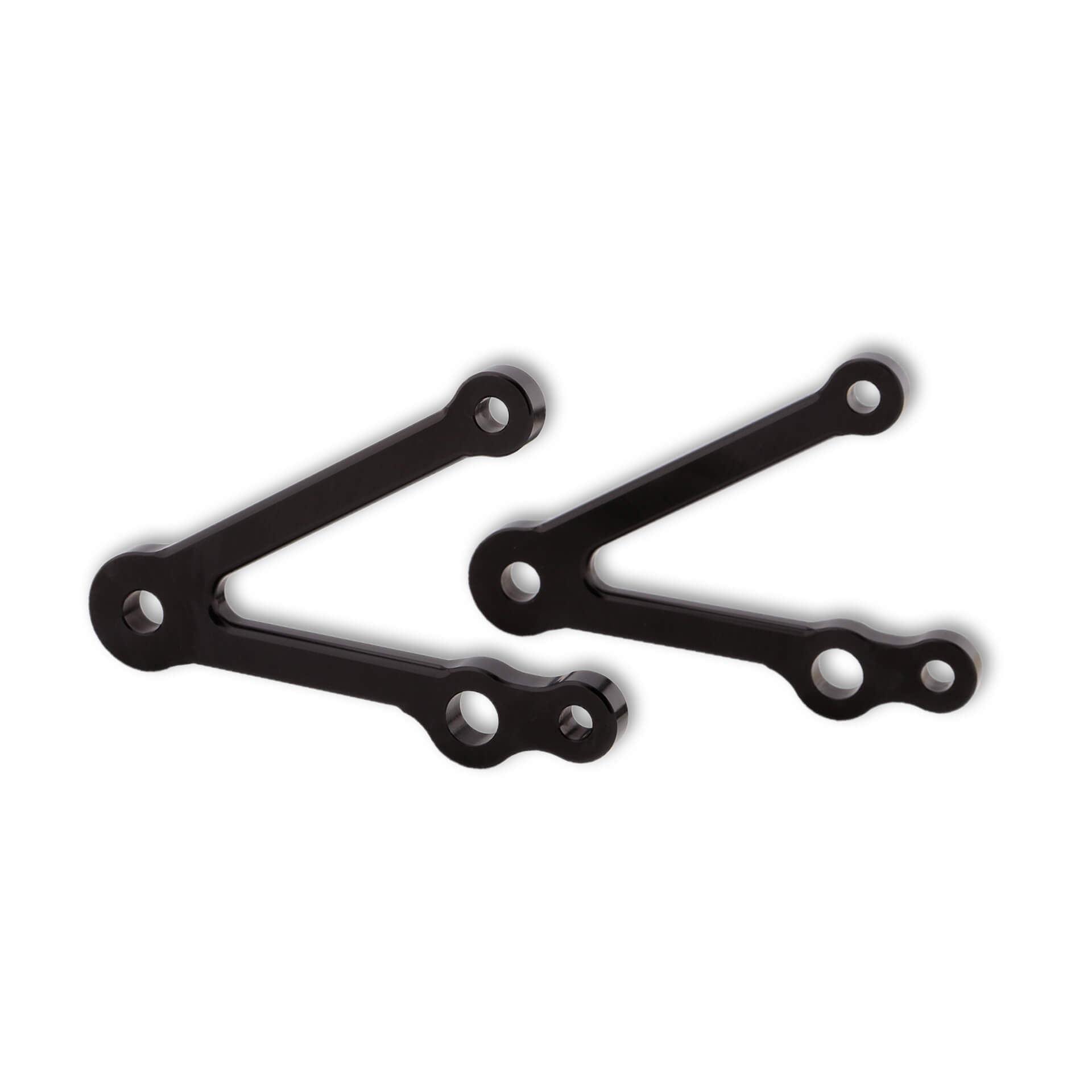 LSL Headlight Bracket Set 82mm, with flasher light, turn signal mount, black