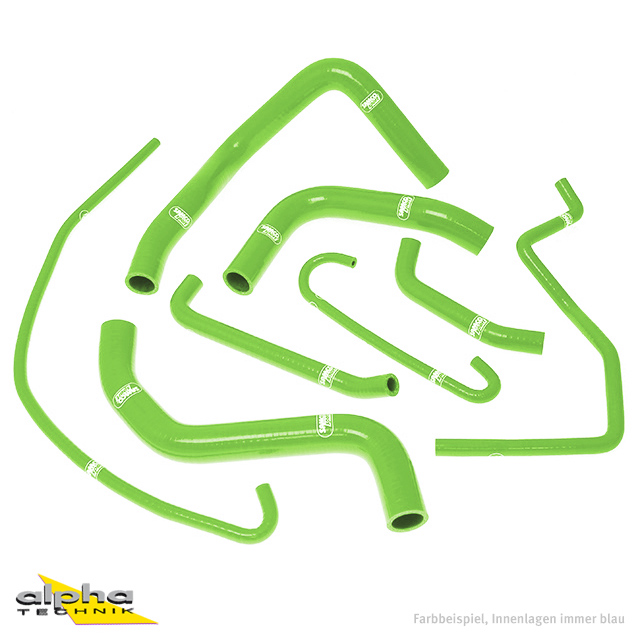 SAMCO SPORT Silicone Hose Kit green for Suzuki GSXR600 GSXR750 Model Year 2011-2024