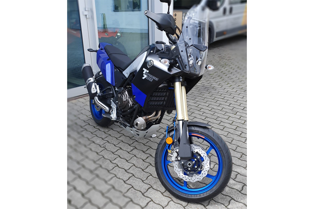 OZ Piega 17" Aluminium Forged Wheel Conversion Kit for Yamaha Tenere 700 from 2019 onwards, Matt Blue