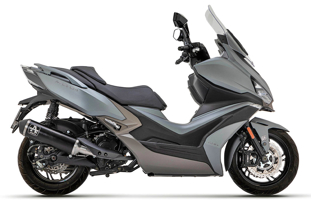 ARROW DARK URBAN exhaust for Kymco XCITING 400I S from model year 2021-