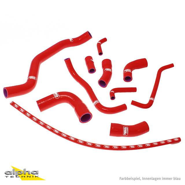 SAMCO SPORT Silicone Hose Kit, Red, for Yamaha YZF1000R1 Model Year 1998-2001