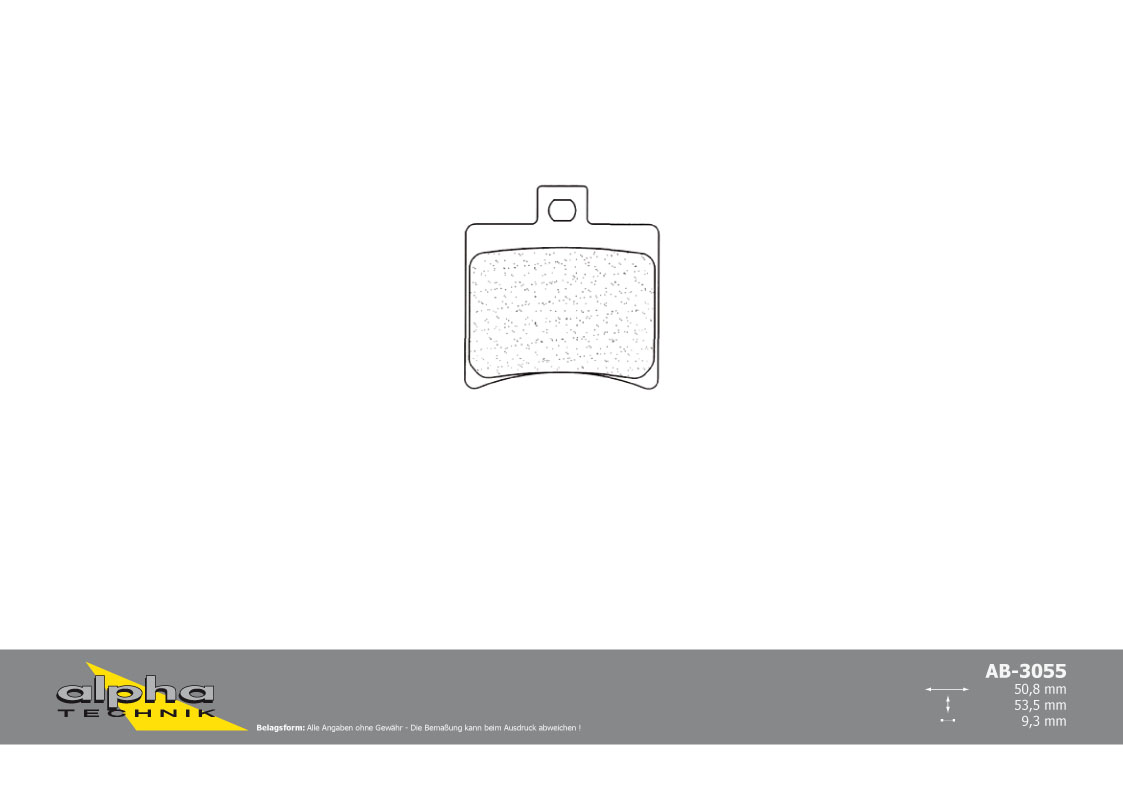 alpha Technik brake pad for Scooters with ABE