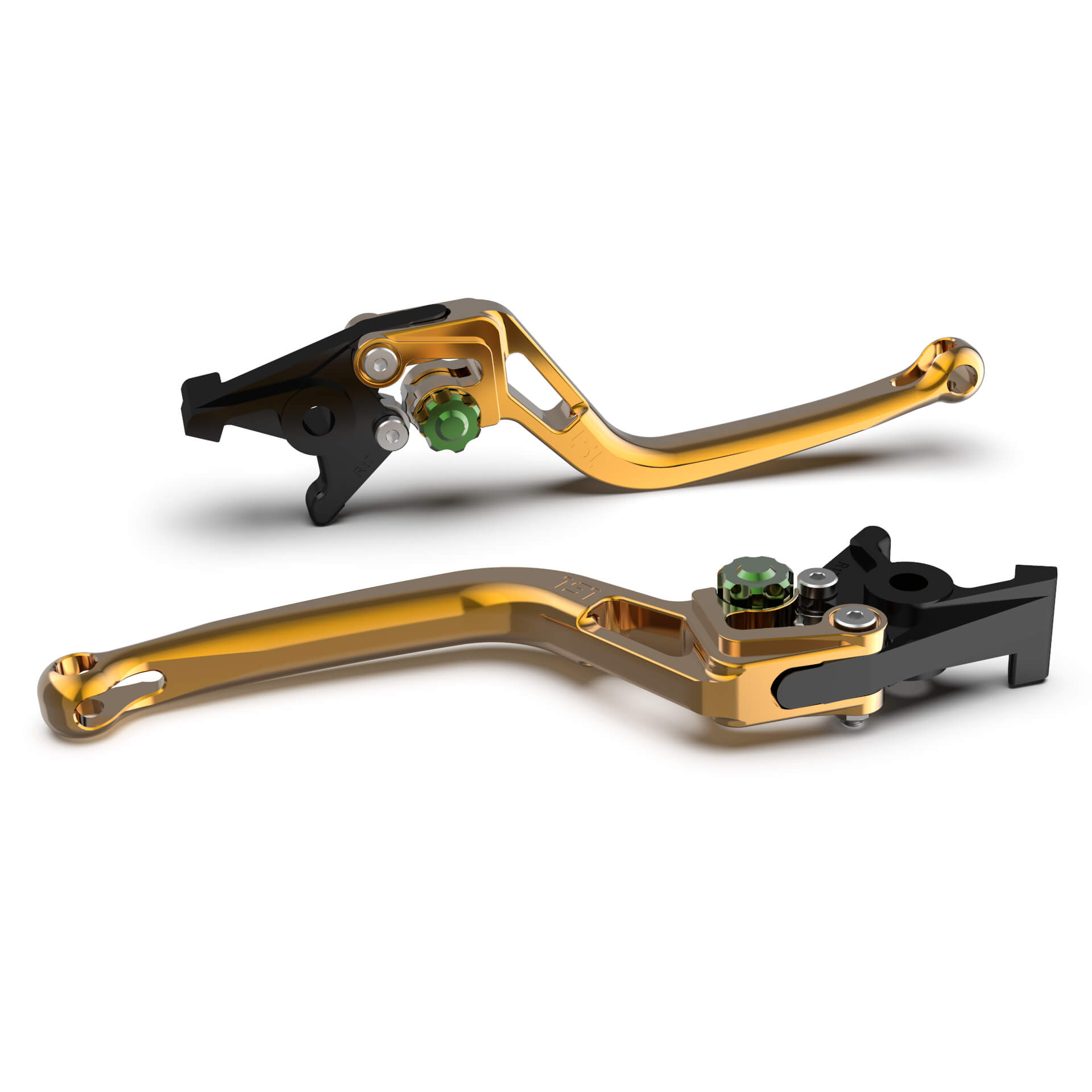 LSL clutch lever BOW L45R, gold/green