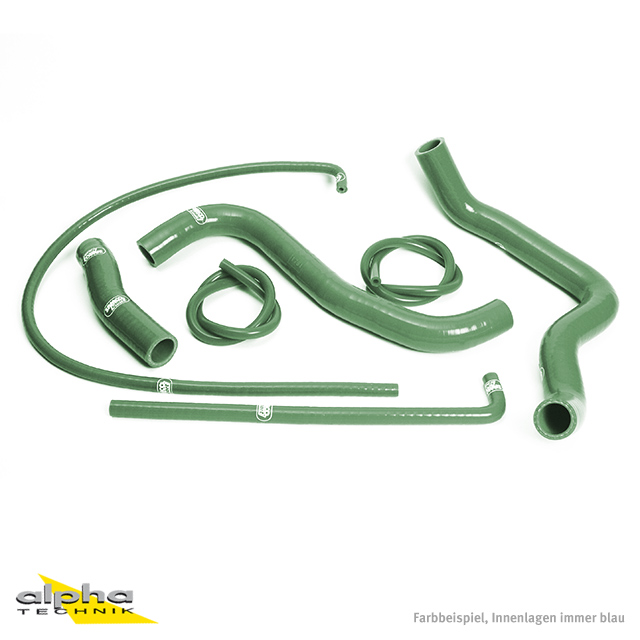 SAMCO SPORT Silicone Hose Kit B.R. green for Suzuki GSXR1000 Model Year 2007-2008