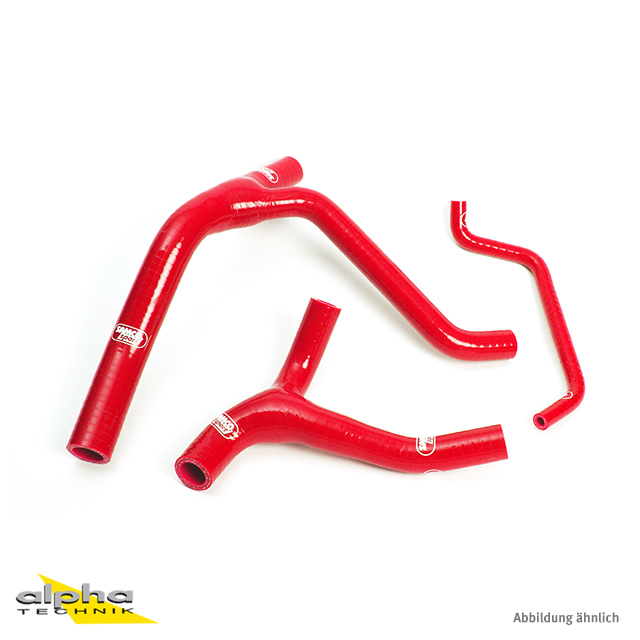 SAMCO SPORT Silicone Hose Kit Red for Kawasaki KX450F KLX450R Model Year 2006-2015