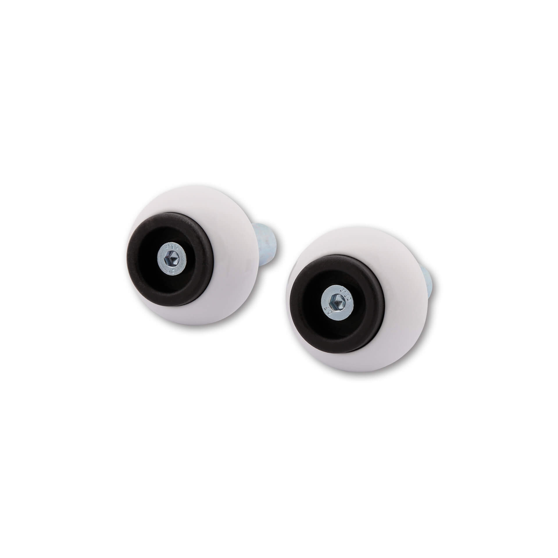 LSL handlebar weight Crash Ball, Steel handlebar, white