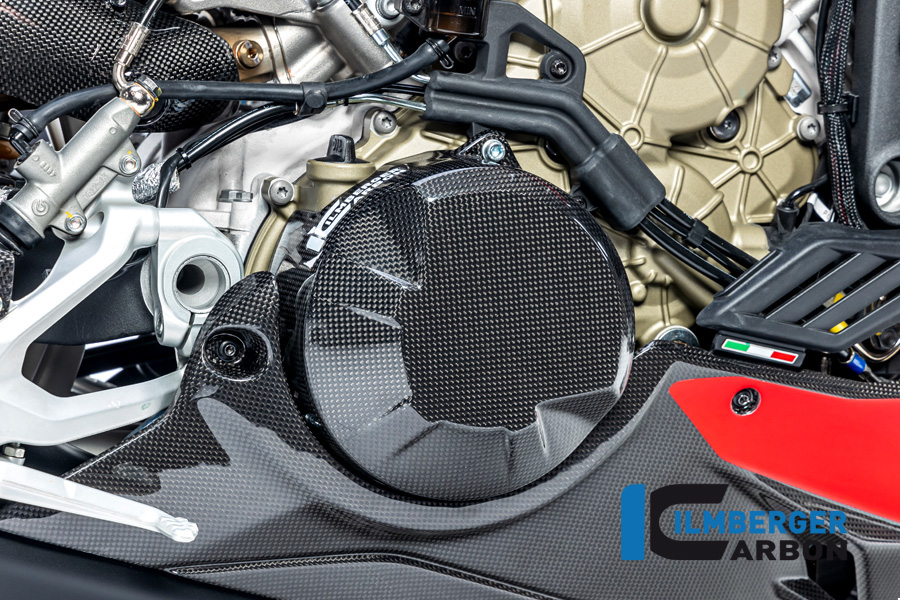 Ilmberger Carbon clutch cover Gloss Cover for Ducati Streetfighter V4 2020-