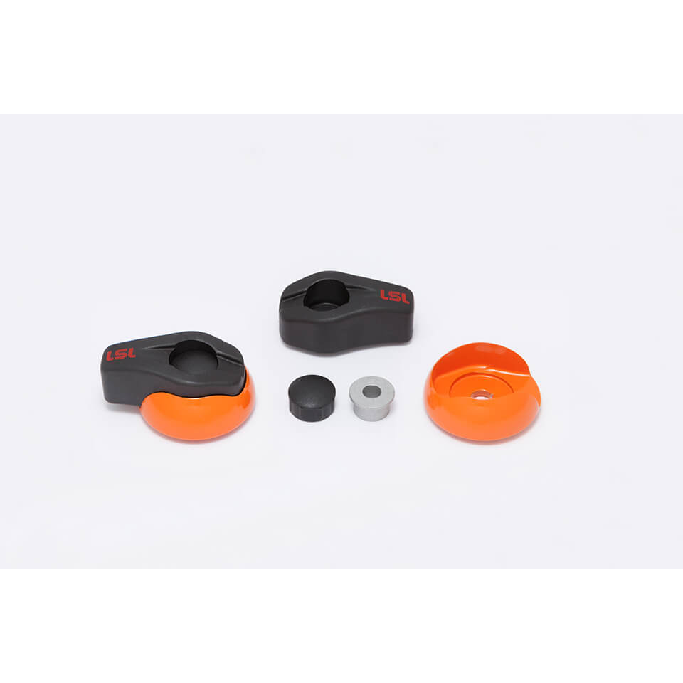 LSL Crash Pad Classic Heads, orange, Pair