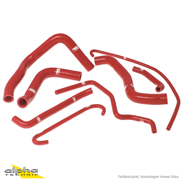 SAMCO SPORT Silicone Hose Kit Red for Suzuki GSXR600 GSXR750 Model Year 2006-2010