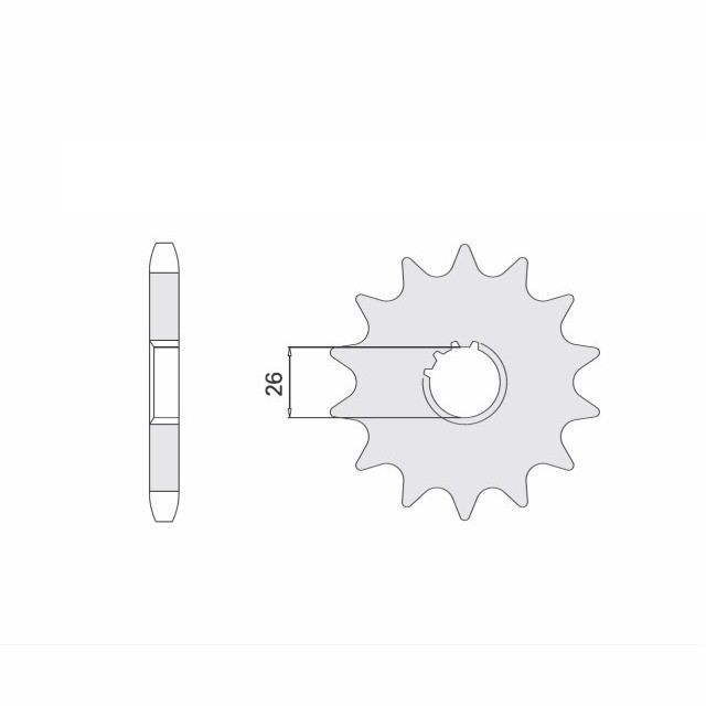Rubber-damped Sprocket, 17 Teeth, 530 Pitch