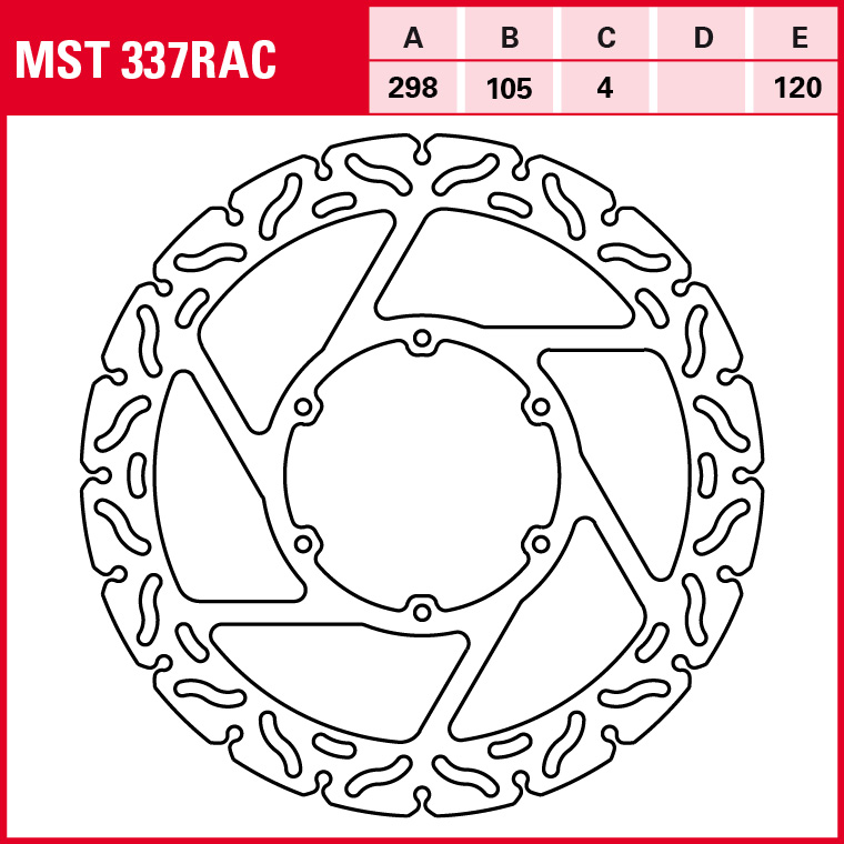 TRW brake disc Sportive fixed MST337RAC
