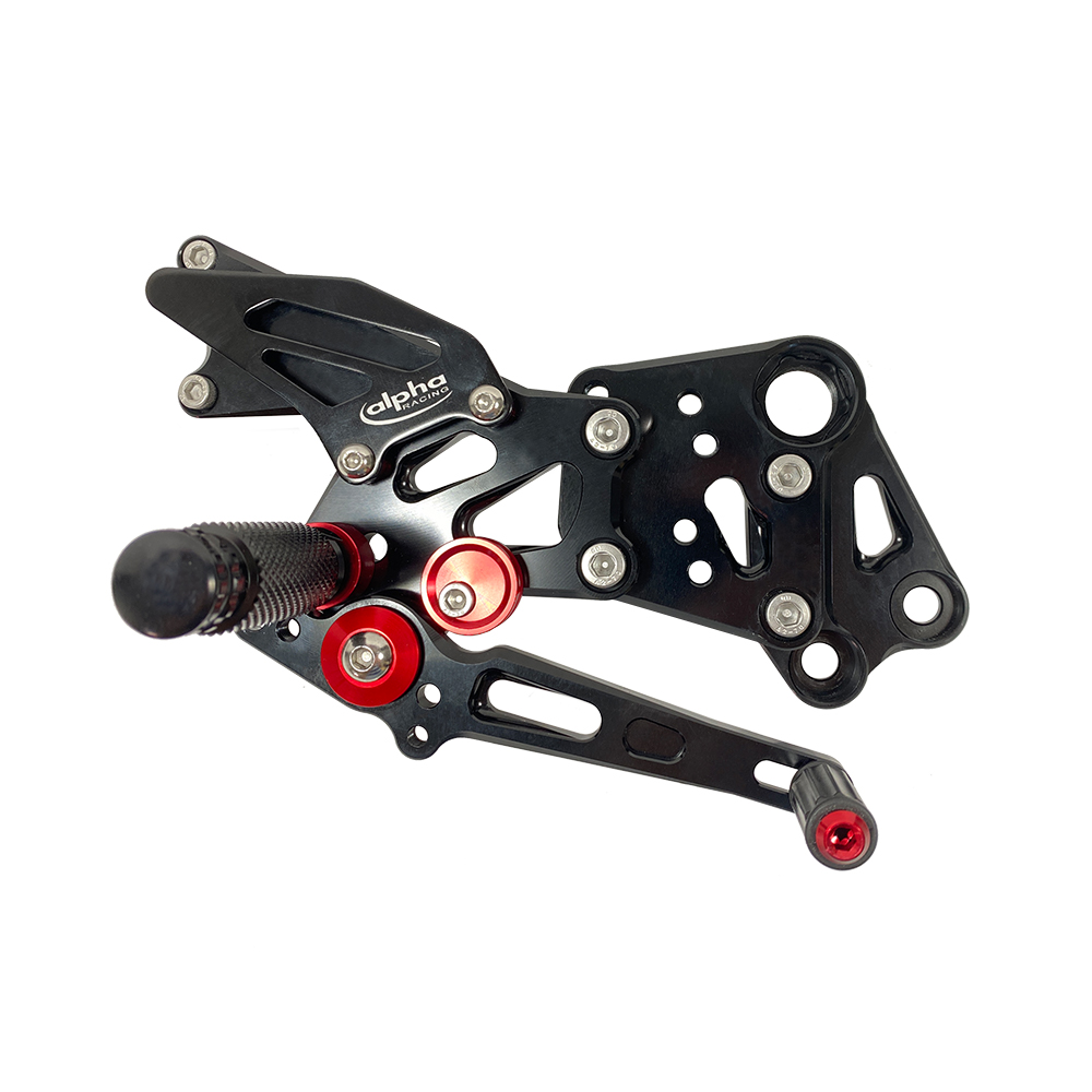 >TRACK< Rearset System black KTM RC390 2014- ABE