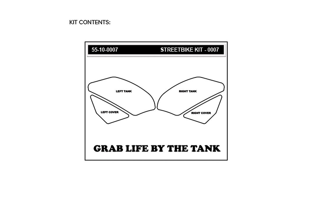 Stompgrip hybrid, Volcano, for Yamaha YZF-R1, 2009-2014