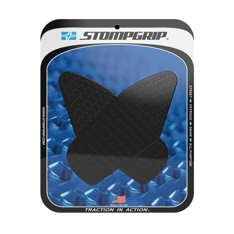 Stompgrip fuel tank Pad, black, Icon, Streetbike fuel tank Kit - fuel tank Sides, for Aprilia, RS 457 2024-2025