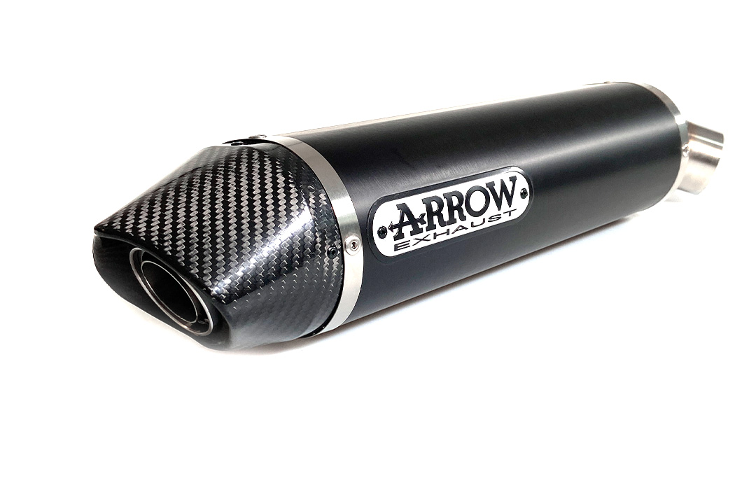 ARROW INDY RACE Exhaust for Honda CBR600RR 2013-2016, Black Aluminium (Only with ARROW Mid-pipe)