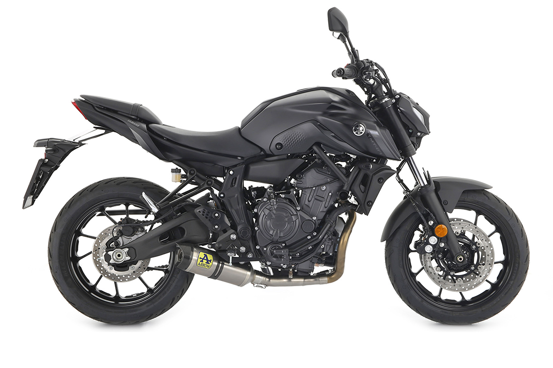 ARROW THUNDER Exhaust for Yamaha MT-07 2021-, Titanium