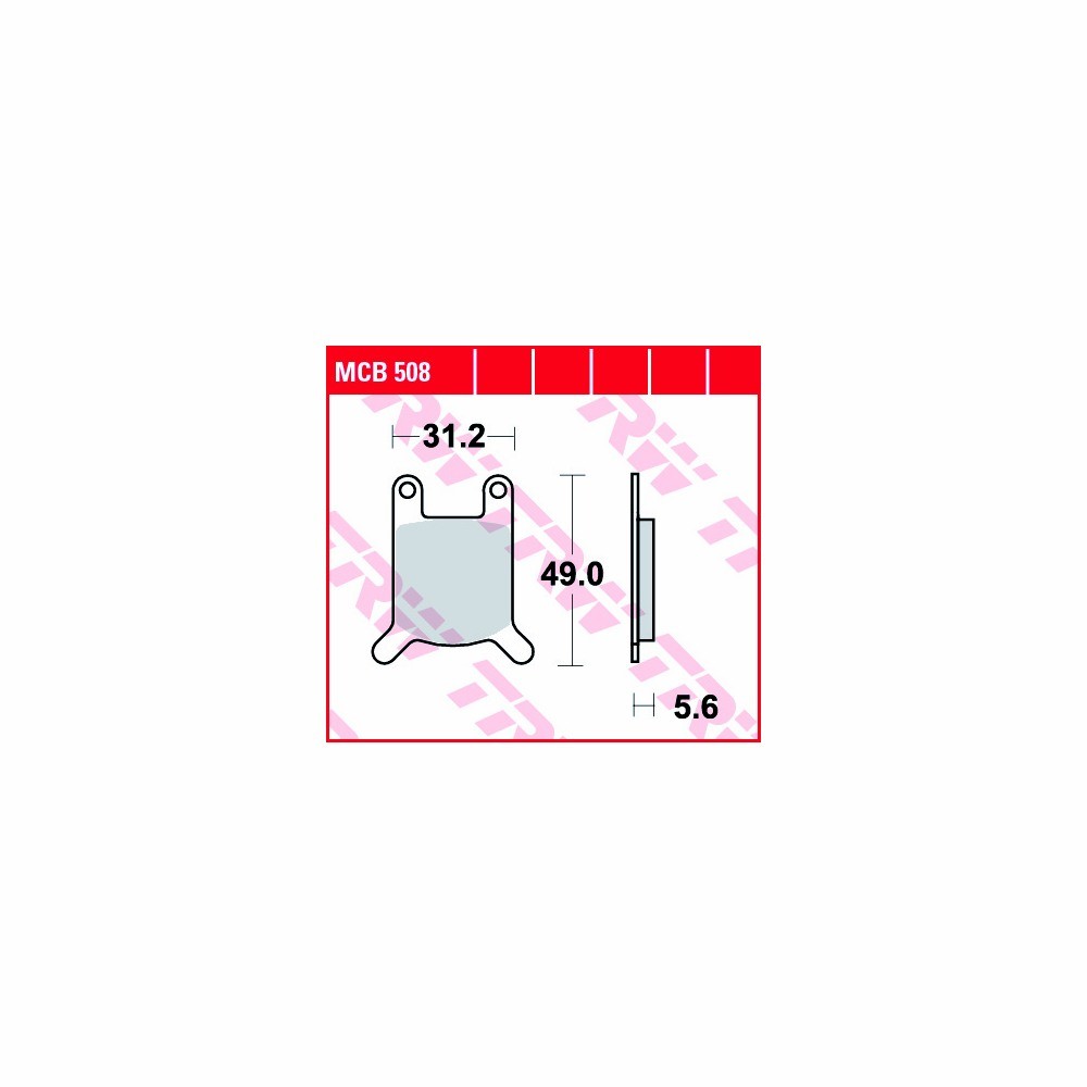 TRW brake padsatz Allround MCB508 fronte