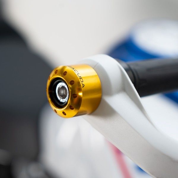 Barracuda handlebar Bar End Weights for BMW gold