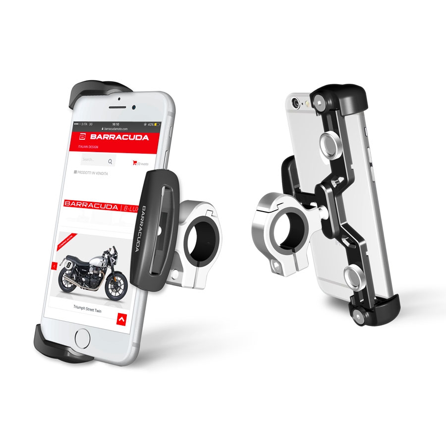 Barracuda universal smartphone holder for motorcycle handlebars