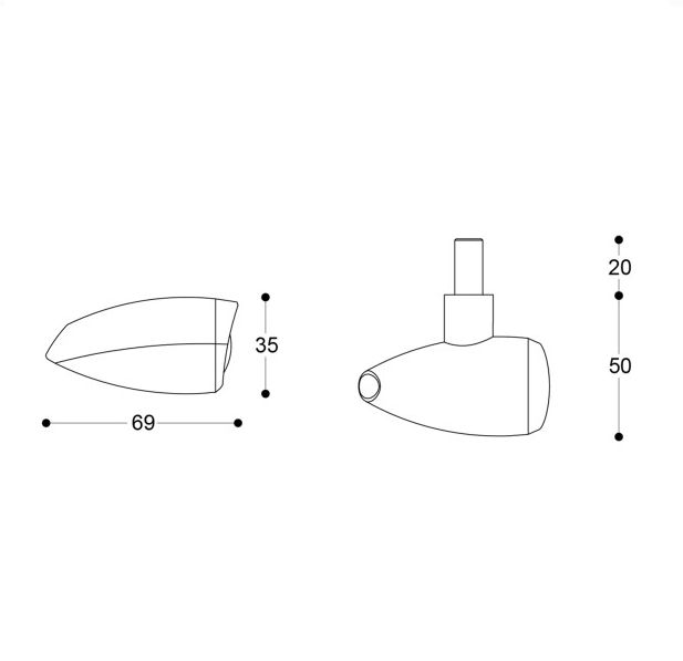 Barracuda flasher light, turn signal FONZIE