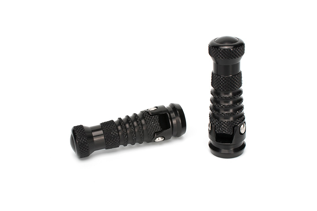 Gilles Tooling Folding Footpegs UF-24-KIT, black
