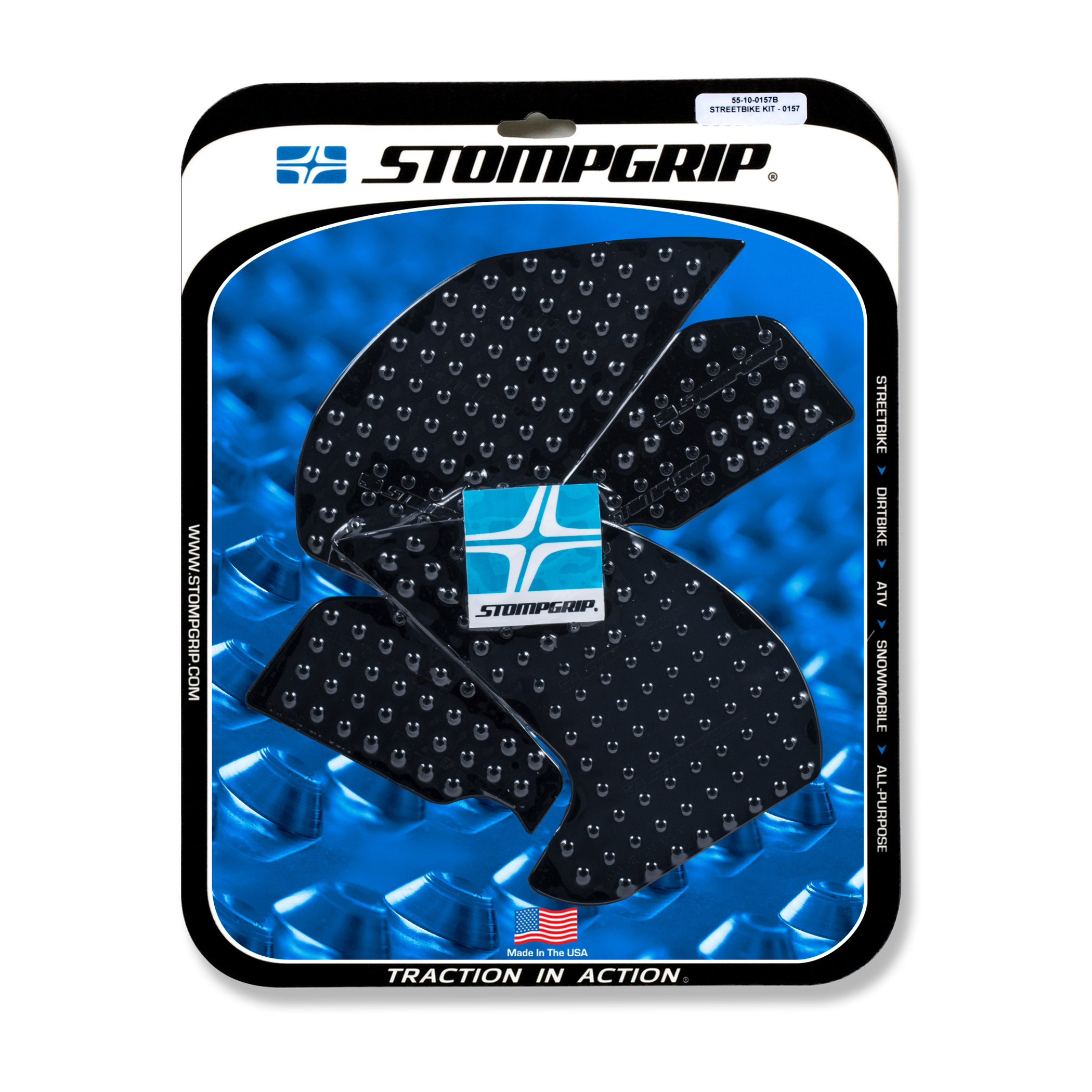 Stompgrip black, Volcano, for Yamaha MT07, 2018-2021