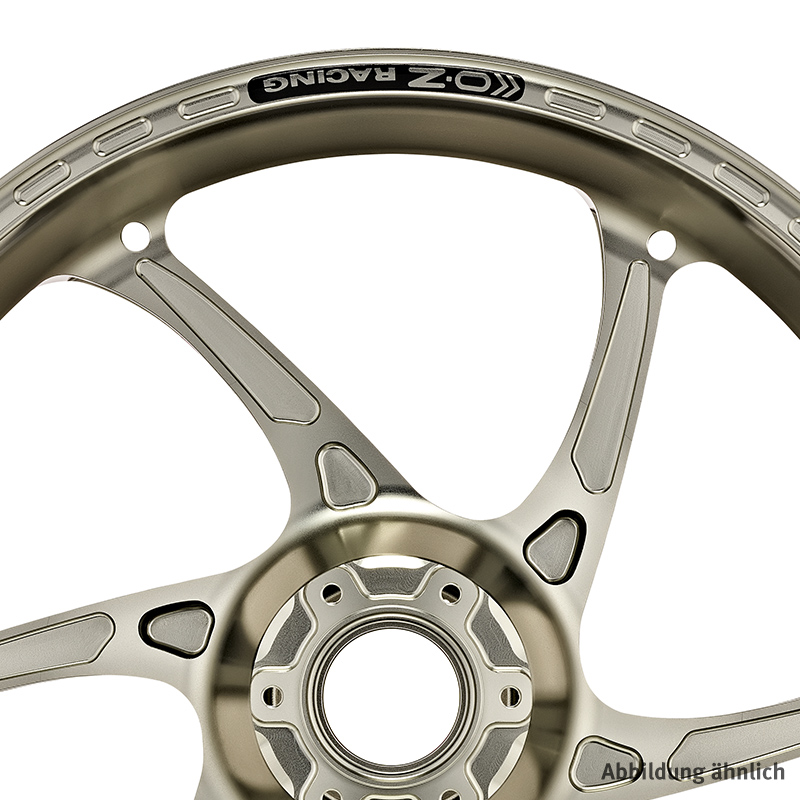 OZ Gass RS-A Aluminium Set in Titanium Colour for Kawasaki ZX10RR Ninja, 2016-2019 and ZX10R Ninja SE, 2018-2019