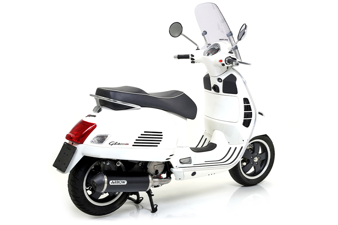 ARROW DARK URBAN Exhaust for Piaggio Vespa GTS125i / GTS300i 2008-2016