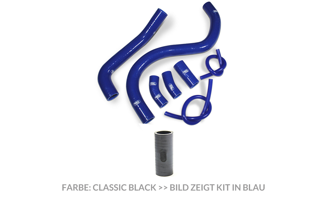 SAMCO SPORT Silicone Hose Kit, classic matt black, for Honda VFR750F model year 1994-1997