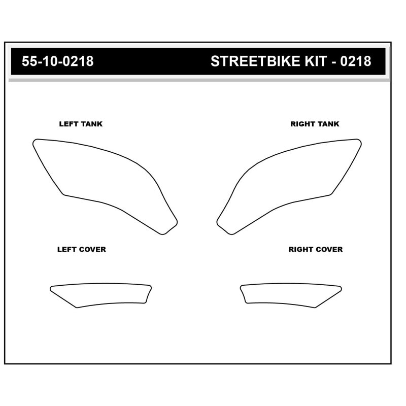 Stompgrip fuel tank Pad, black, Volcano, for Yamaha, YZF-R9, 2025