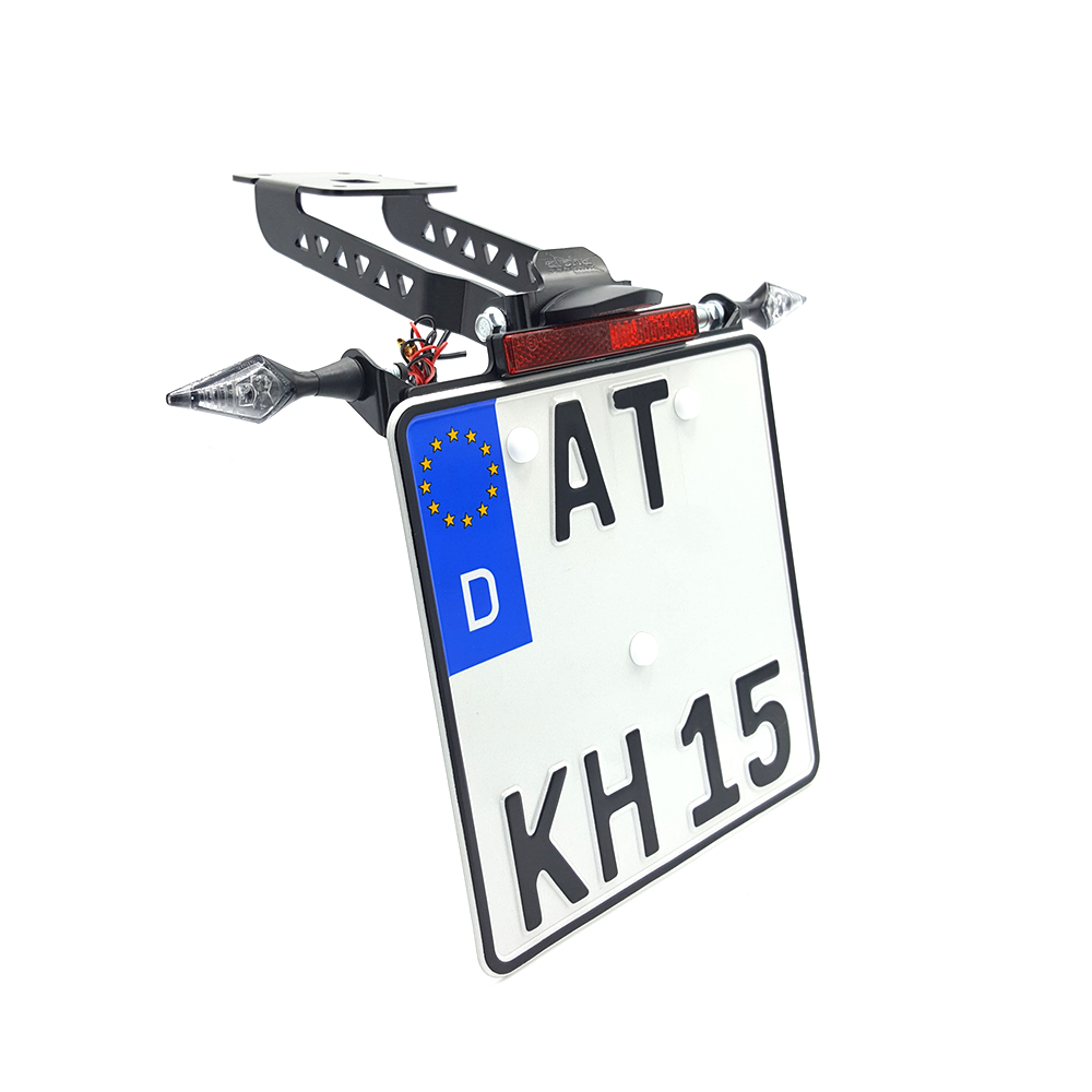 alpha Technik licence plate holder for Kawasaki Z650 and Ninja 650 from model year 2017-