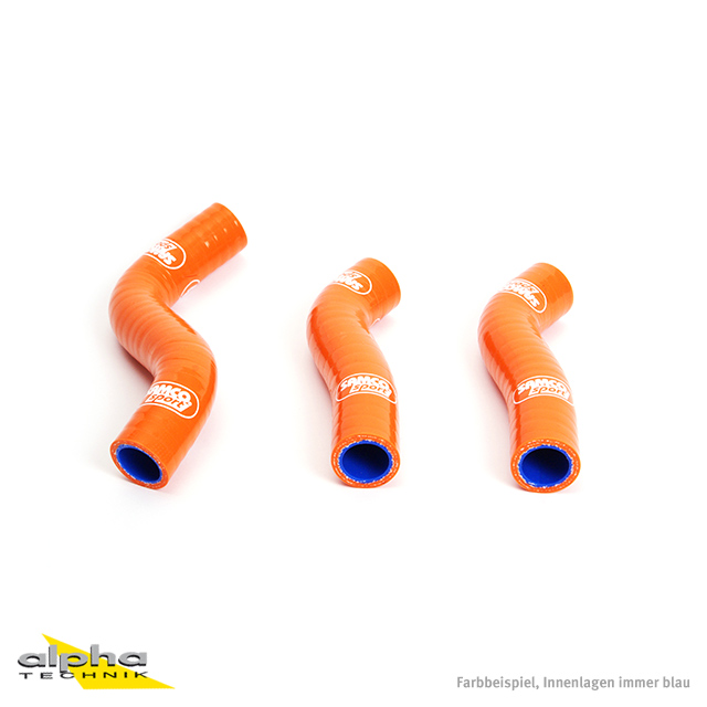 SAMCO SPORT Silicone Hose Kit, Orange, for KTM 250 SX-F Model Year 2007-2010