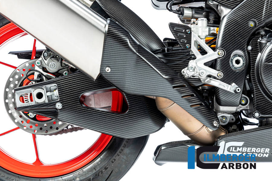 Ilmberger Carbon Swingarm Cover right side R/S matt for Aprilia RSV4 / Tuono V4 2021-