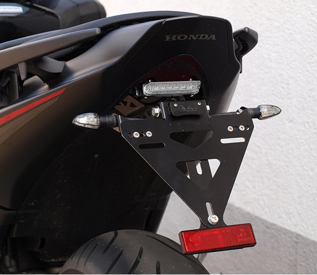 alpha Technik License Plate Holder Honda NC700X, NC750X; Type RC63, RC72; Model Year 2012-2014