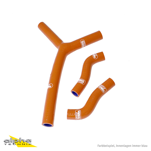 SAMCO SPORT Silicone Hose Kit orange for KTM 250 SX-F Model Year 2005-2006