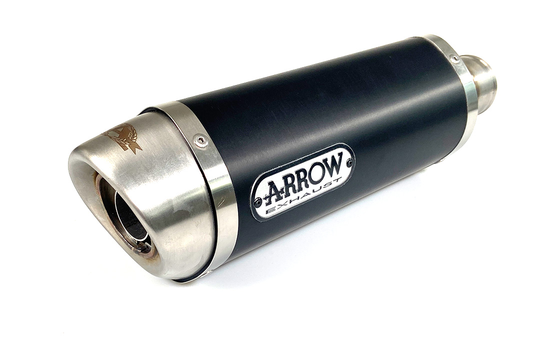 ARROW Street Thunder Exhaust for Honda CBR650F 2014-, Black Aluminium with Stainless Steel End Cap (Only with ARROW Manifold)