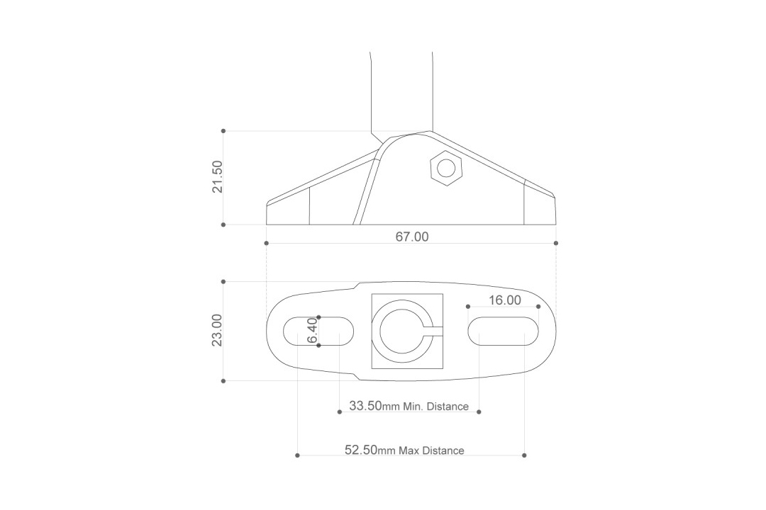 Barracuda rear mirror RACE Carbon-Design