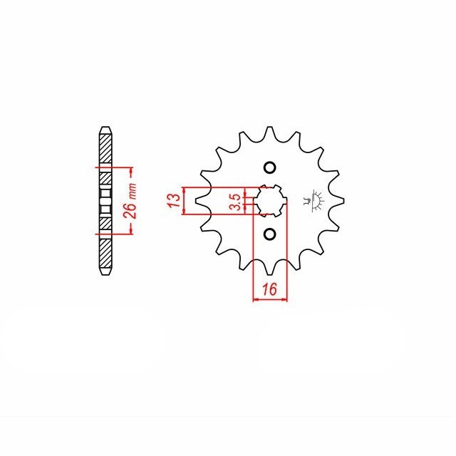 Sprocket, 10 Teeth, 420 Pitch