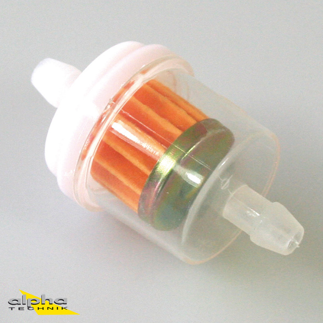 Large plastic fuel filter