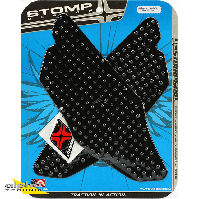 Stompgrip black, Volcano, for Ducati 749/R/S 999/S, 2003-06