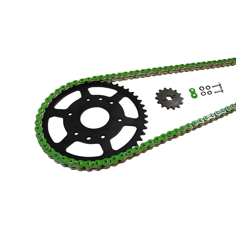 EK Chain Kit 520 MVXZ-2 for Ducati 851 from model year 1989 - Green Colour