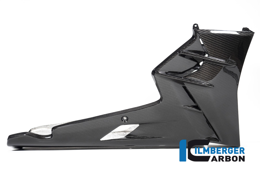 Ilmberger Carbon Belly Pan, complete long gloss version, for Aprilia Tuono V4 2021-