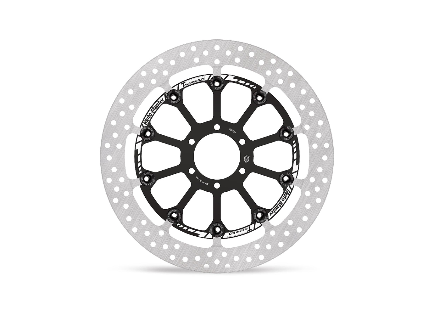 MOTO MASTER brake disc fronte rotationally symmetrical, T-Floater for BMW HP4 Model Year 2011-2014 / S1000RR Model Year 2008-2018 with OZ/PVM rim