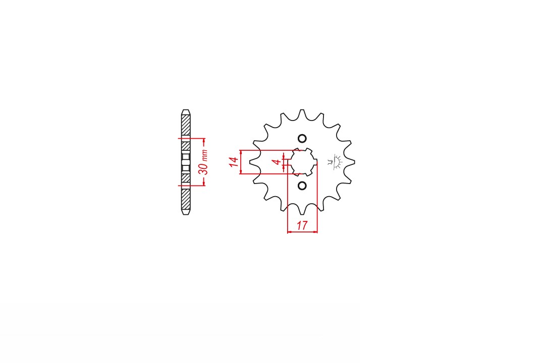 Sprocket, 15 Teeth, Pitch 420