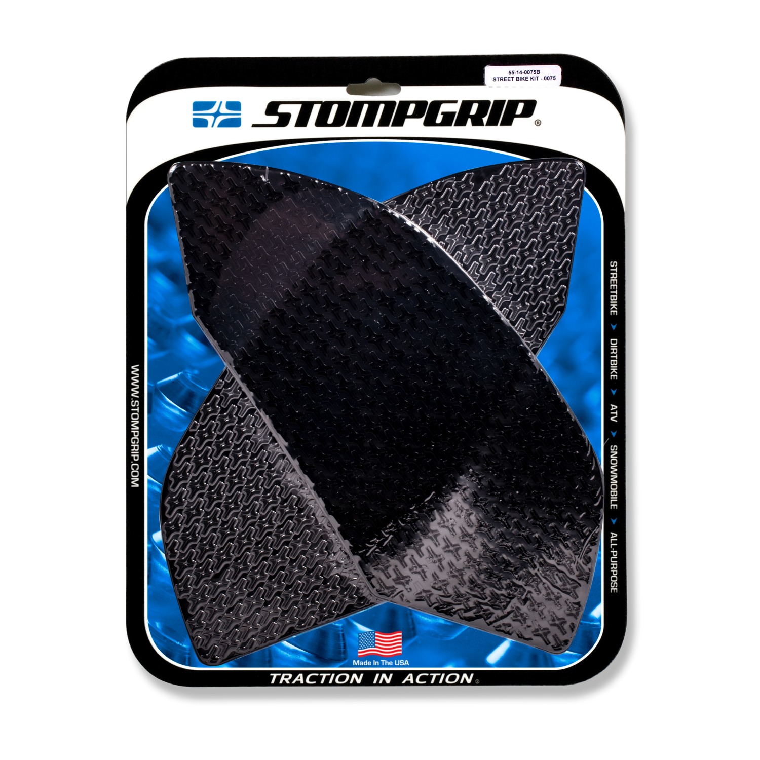 Stompgrip Traction Pads black, for various Aprilia models
