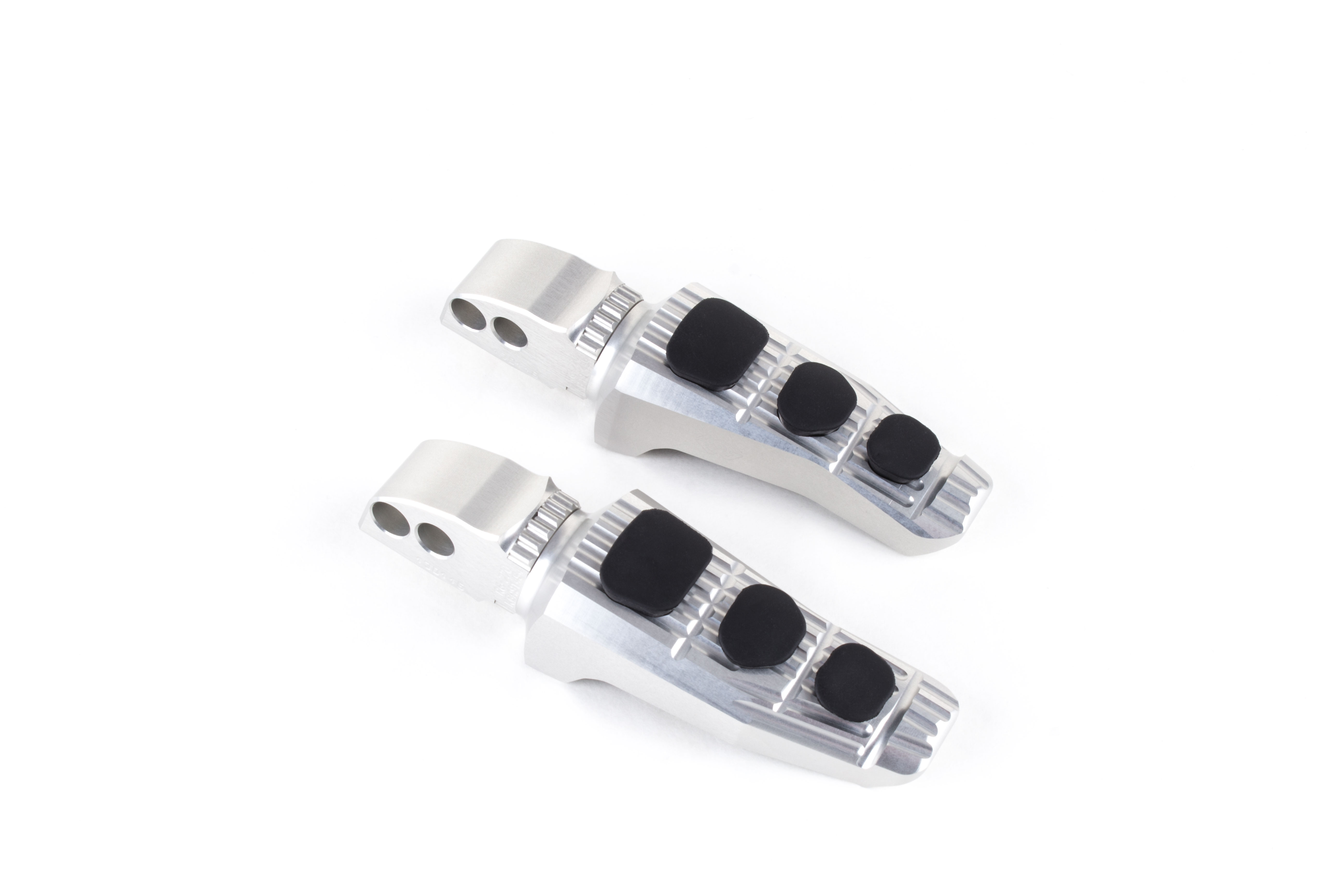 Gilles Touring Pillion Replacement Footrest Kit, Silver, for BMW S1000R, S1000RR, M1000RR