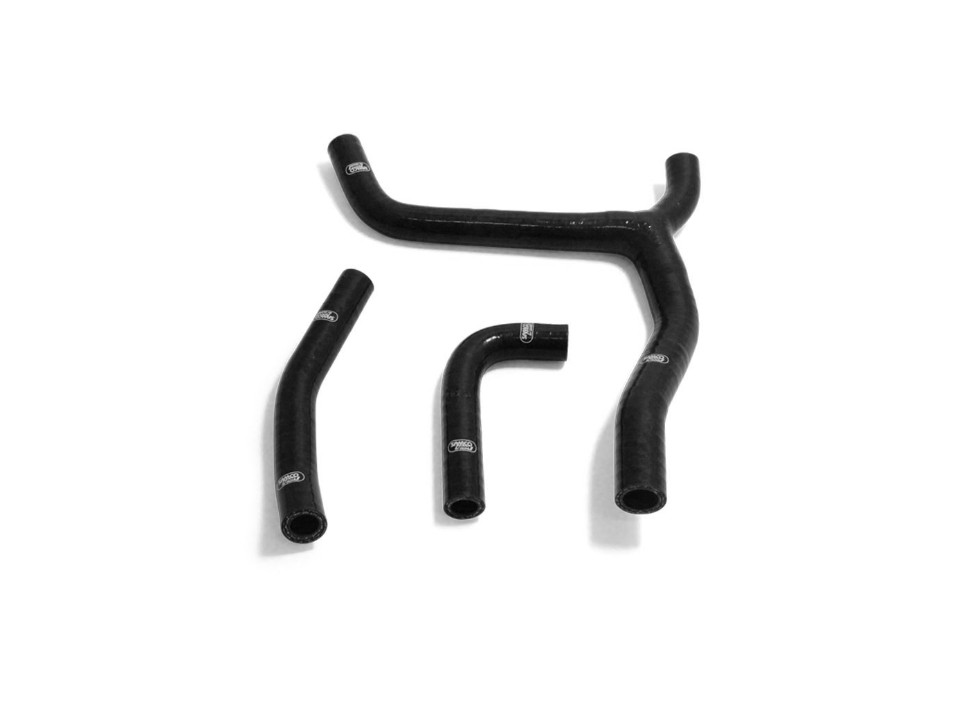 SAMCO SPORT Silicone Hose Kit Y-Piece - Race Design black for Kawasaki KX250 Model Year 2021-2023