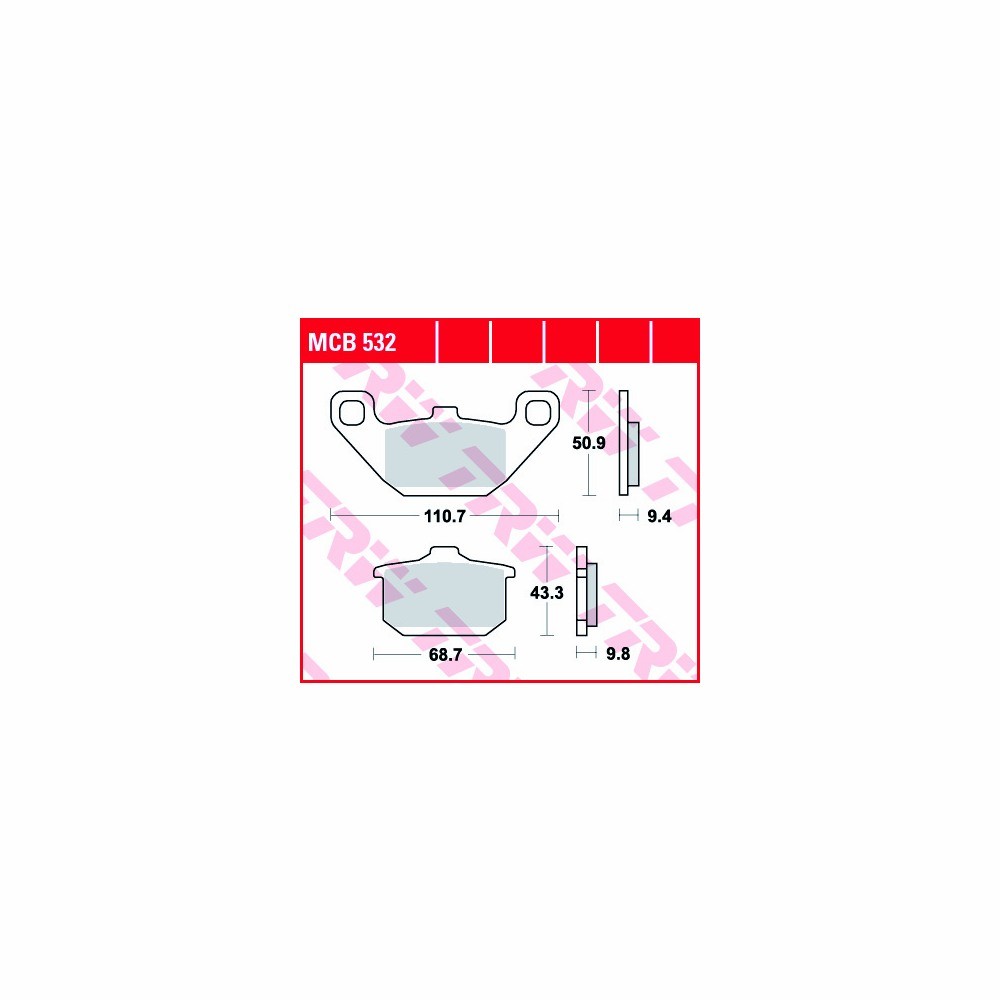 TRW brake padsatz Allround MCB532