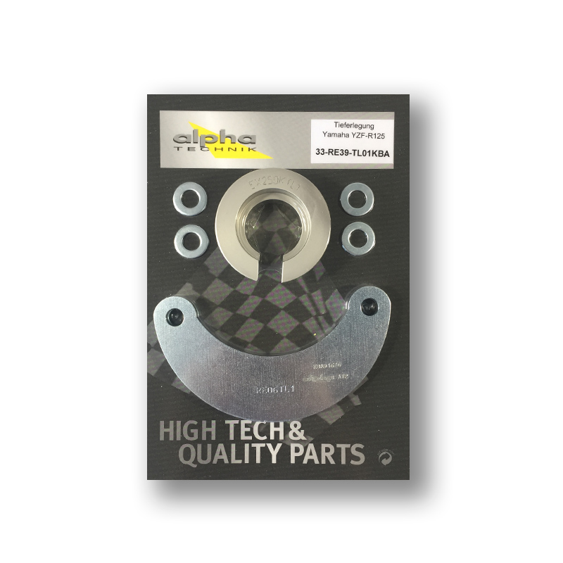 alpha Technik Lowering Kit 35mm Yamaha YZF-R125, RE39, Model Years 2019 - 2020