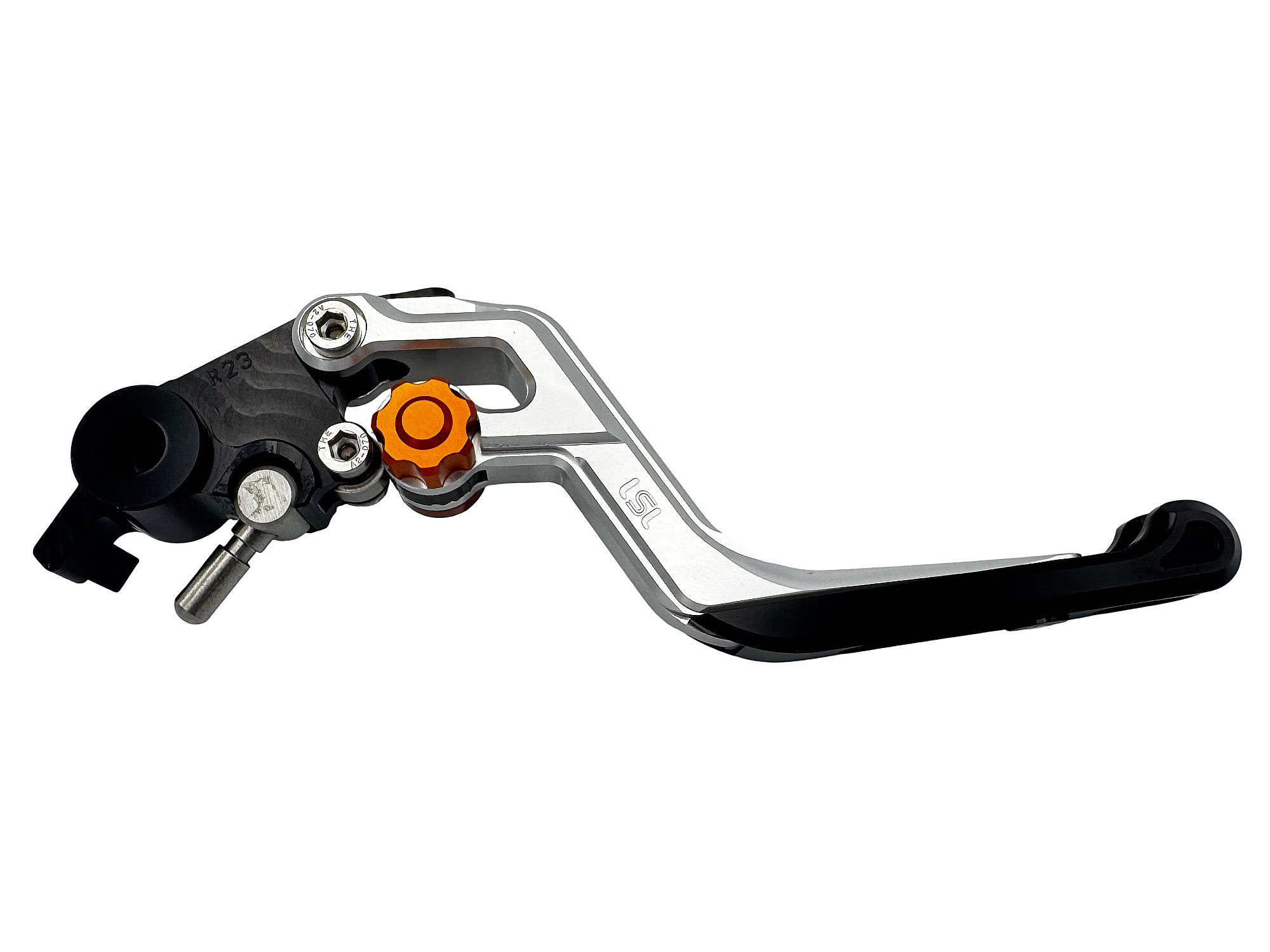 LSL ERGONIA Brake Lever R67R Silver/Orange/Black